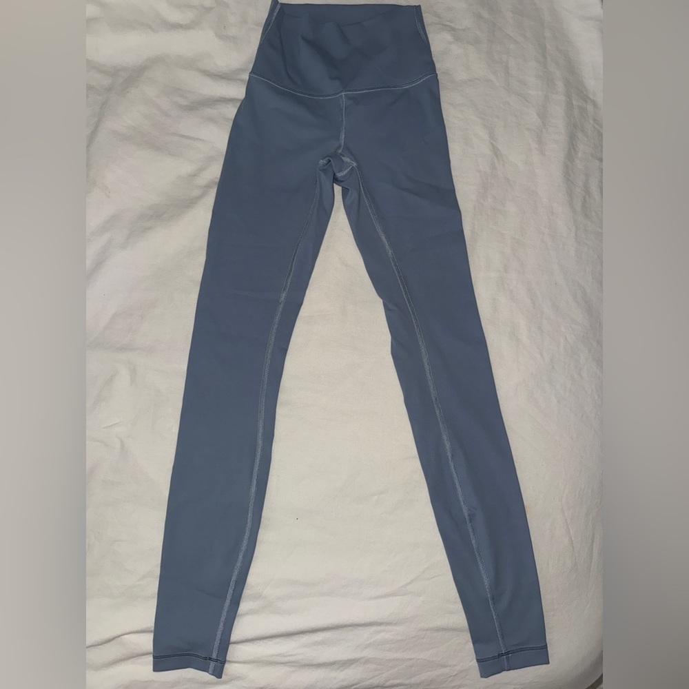 Lululemon Wunder Train Leggings Oasis Blue